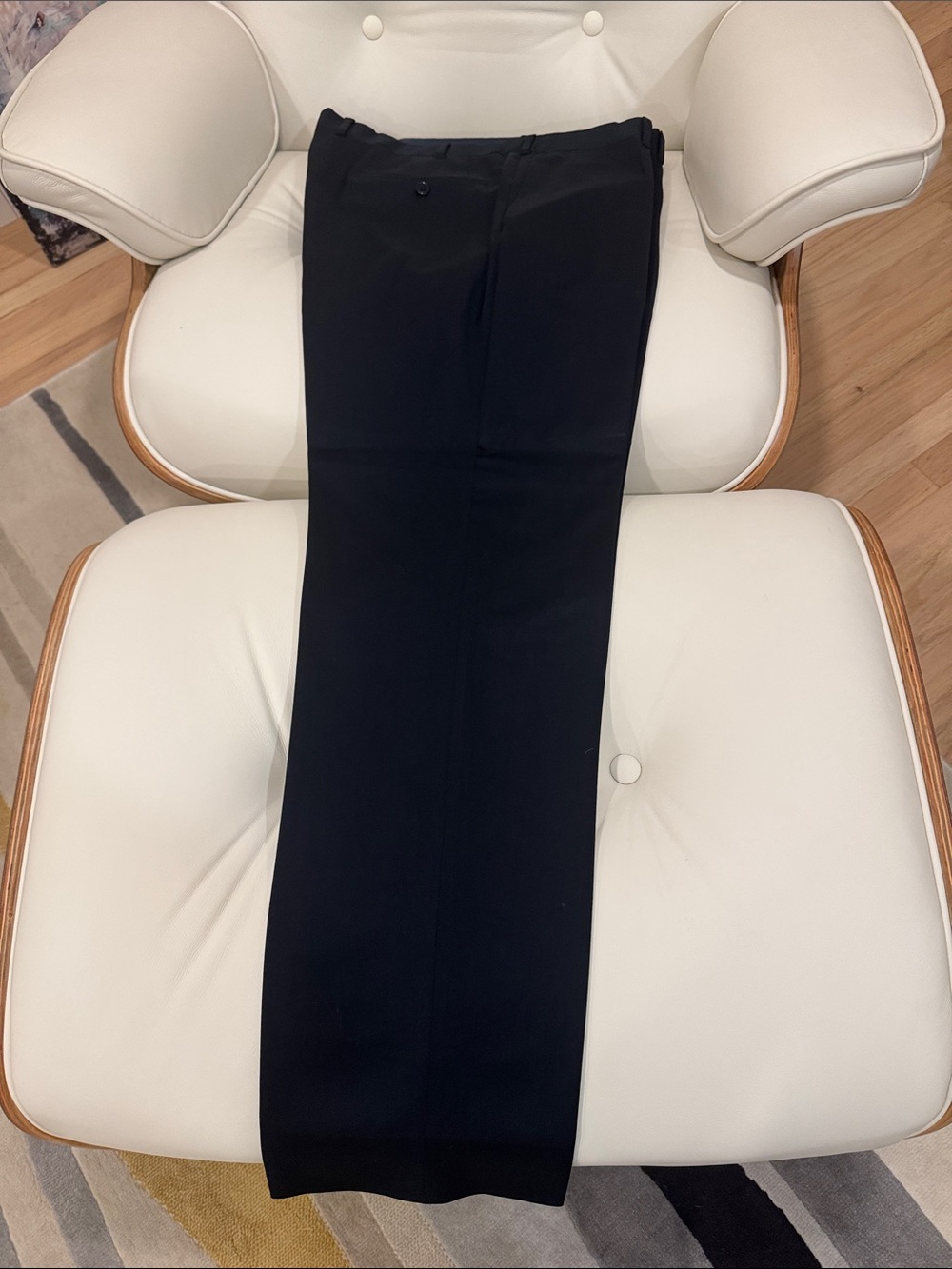 Ermenegildo Zegna Men's Black Dress Pants - Classic Tailored Fit